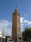 Minaret at side of Bazaar, Casablanca